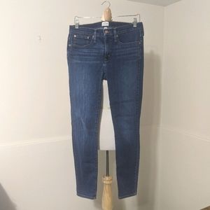 J. Crew 8" Stretchy Toothpick Jeans Pacific Blue
